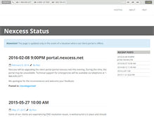 Tablet Screenshot of nexcess-status.com